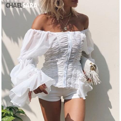 CHAELSARA Blouses With Sleeves
