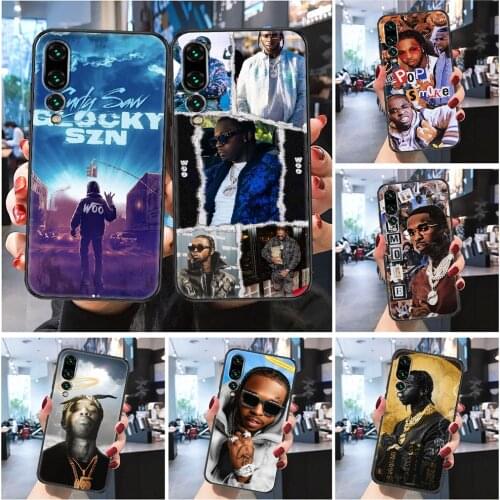 Pop Smoke Rapper Phone case For Huawei Honor 6 7 8 9 10 10i 20 A C X Lite Pro Play Frosted black art prime pretty waterproof 3D
