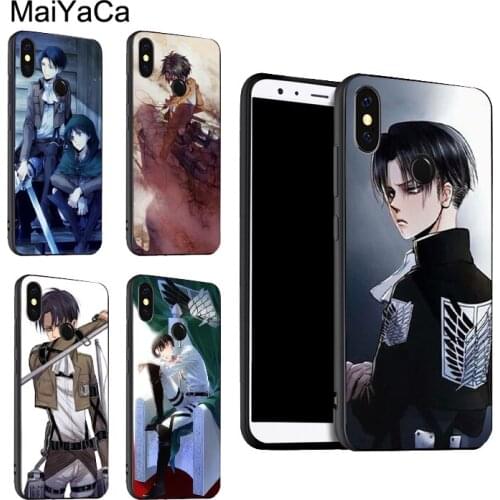 Levi Ackerman Attack on Titan Case For Xiaomi Redmi Note 10 Pro 7 8 Pro 8T 9S Note 9 Pro Cover For Redmi 9 9T 9C 9A 8A