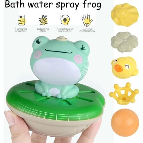 Baby Bath Toys Electric Frog Spray Water Floating Rotation Sprinkler Shower Game for Children Kid Gifts Swimming Bathroom
