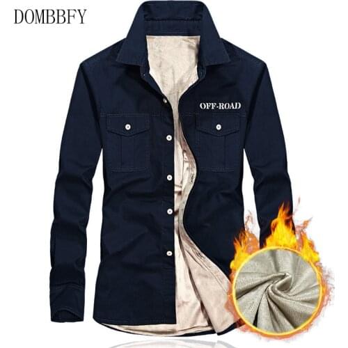 DOMBBFY Mens Wool Shirts