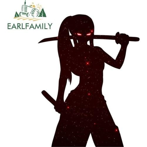 EARLFAMILY 13cm x 9.8cm for Fairy Tail Erza Anime Car Stickers Vinyl Material 3D Funny Waterproof Anime Occlusion Scratch Decal