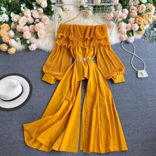 FTLZZ Off Shoulder Blouses