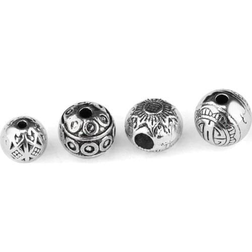 JUYA 30pcs/lot Zinc Alloy Classic Hollow Beads For Needlework Necklace Bracelet Pendant DIY Jewelry Making Accessories Crafts