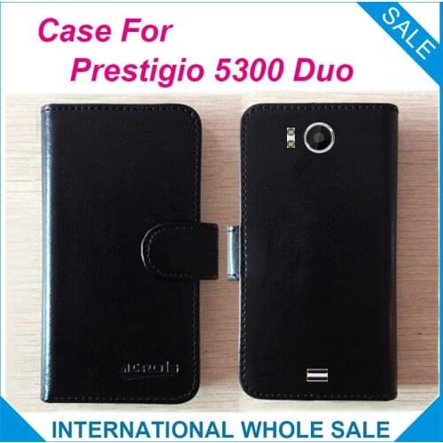 In stock Hot! Prestigio 5300 Duo Case 6 Colors High Quality Leather Exclusive Cover For Prestigio MultiPhone 5300 DuoTracking