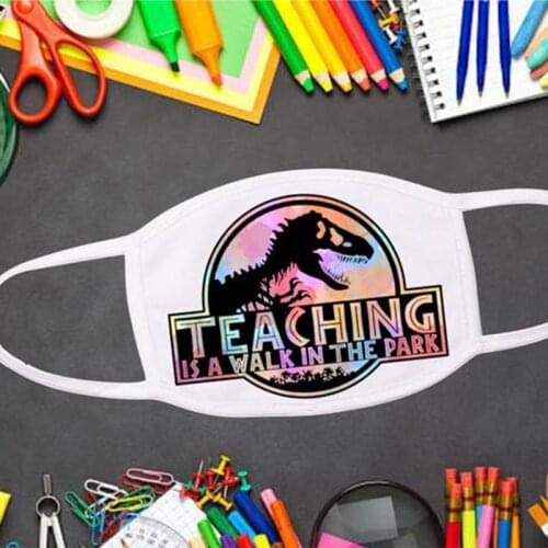 Teaching is a walk in the park mask Grade School Elementary Back to school graduation birthday Teacher Gift present Photo prop