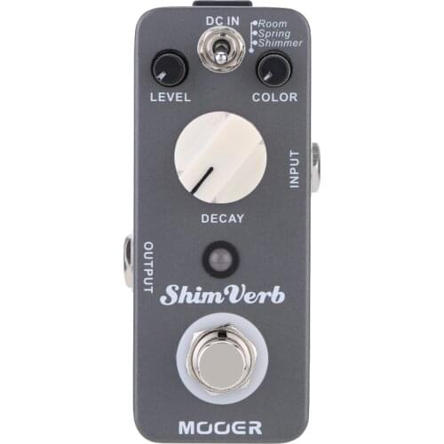 Mooer Shim Verb Guitar Pedal Micro Mini Digital Reverb Guitar Effect Pedal for Electric Guitar True Bypass
