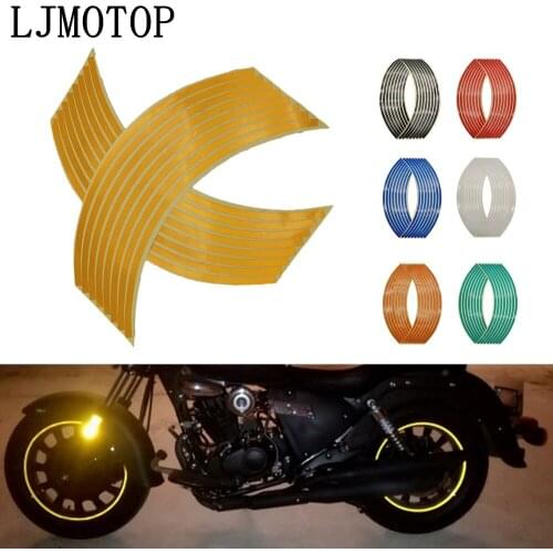 Wheel Sticker Reflective Rim Stripe Tape Bike Motorcycle Stickers For Honda CRF 1000L 20M 250L XR 230 250 400 SL230 CRF150R