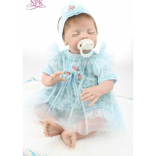 NPK 2018 new hot sale lifelike reborn baby doll wholesale baby dolls Christmas gift for girl baby