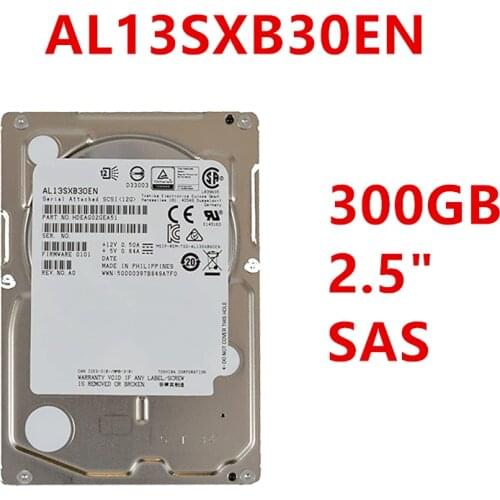 New Original HDD For Toshiba 300GB 2.5" SAS 12 Gb/s 128MB 15000RPM For Internal Hard Disk For Server HDD For AL13SXB30EN
