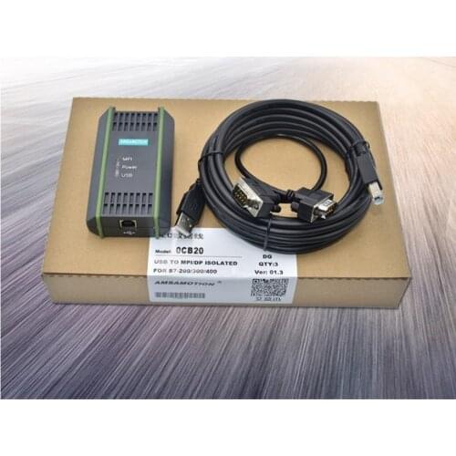 New USB/MPI PC Adapter USB Programming Cable for Siemen S7-200/300/400 PLC,MPI/DP/PPI support Win7