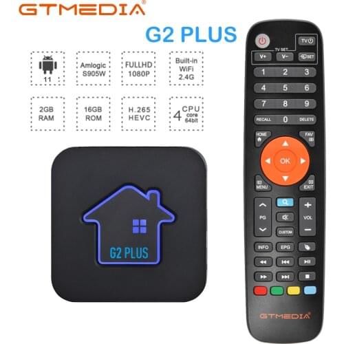 GTmedia G2 Android TV BOX 4K HDR Ultra HD H.265 2.4G Wifi media player TV BOX URL M3U