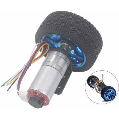 25GA370 DC Gear Motor with Encoder Speed Disc, High Power and Large Torque Motor, Balance Car Special Motor,CW/CCW