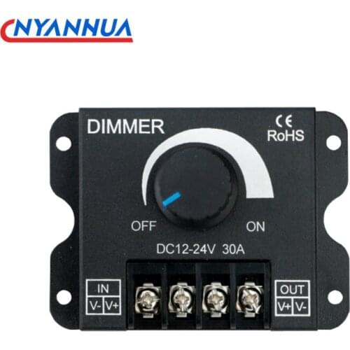 LED Electric Dimmer Adjustment Knob Switch Controller Soft And Hard Light Bar Light Box Light Belt Module DC12-24V Brightness