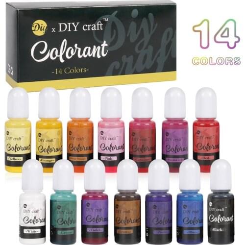 DIY Craft 14 Colors Epoxy Resin Pigment Epoxy Resin Dye Resin Jewelry Making DIY Crafts