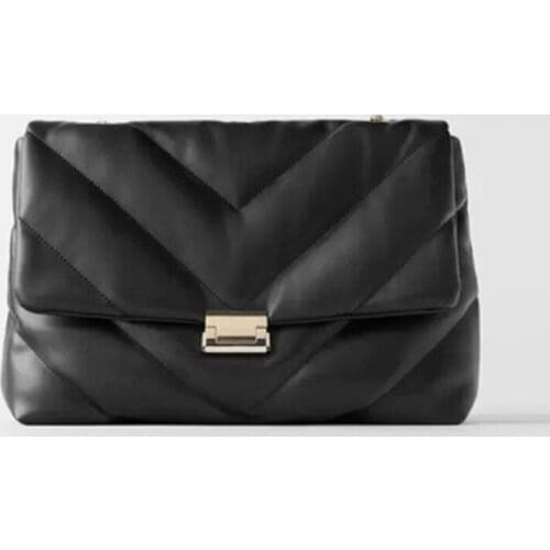 NEW Solid Color PU Leather Crossbody Bags 2020 Summer Chain Crossbody bag Designer Lady Shoulder Messenger Bag Purse