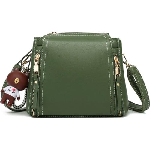 Chain Pu Leather Crossbody Bags For Women 2020 Small Shoulder Messenger Bag Special Lock Design Female Travel Handbags