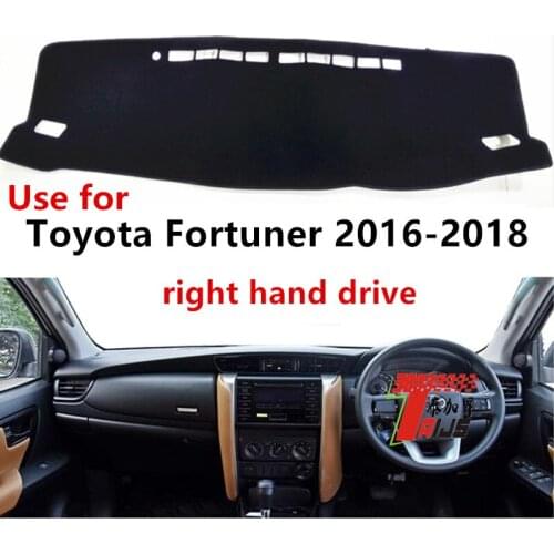 TAIJS Factory Anti cracking Casual Polyester Fibre Car Dashboard Cover For TOYOTA Fortuner 2016-2018 Right hand drive