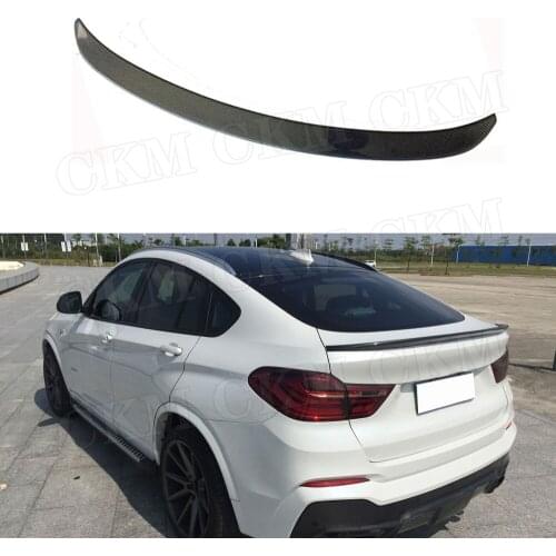 3D Style Carbon Fiber / FRP Rear Spoiler Boot Trunk Wings For BMW X4 F26 M-Sport M-TECH 2014-2017 Car Styling