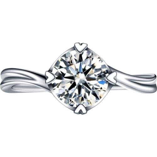 925 Sterling Silver Ring Woman Jewelry Diamond Love Original Design Ladies Luxury Elegant Exquisite Couple Wedding Gift