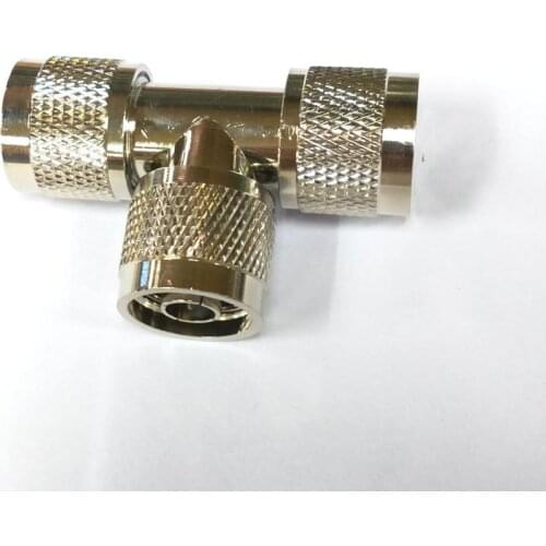 10pcs N Plug to N Plug Male 3 Way CONNECTOR Type Brass wholesale