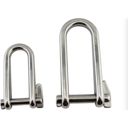 2 Pcs 6mm Boat 316 Stainless steel Key Pin Shackle Hardware Rigging