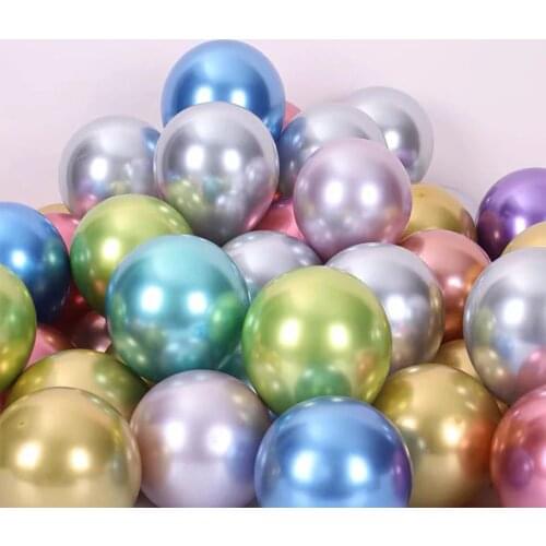 5/10/12/18/36 Inch Large Metallic Rose Gold Silver Red Purple Balloons Birthday Party Wedding Decoration Air Helium Chrome Ball