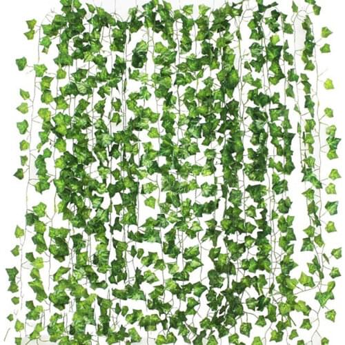 1pcs 2.3M Artificial Ivy fake leaves Plants Vines Fake Foliage hanging decoration outdoor decor Home Decor jungle decoration