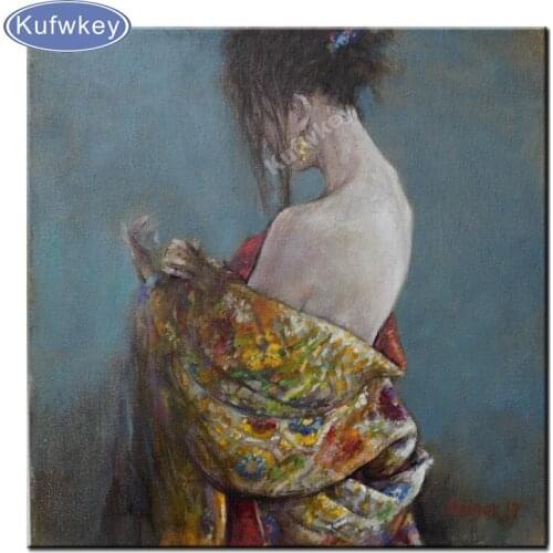 Diamond Painting Diy Square Full Diamond Embroidery Japanese painting woman Rhinestone Cross Stitch Kits Mosaic Handicrafts gift