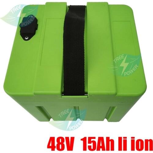 48V 15Ah lithium battery pack 15000mAh 800-1000W High power Ebike battery 54.6V Electric bicycle BMS and 2A Charger