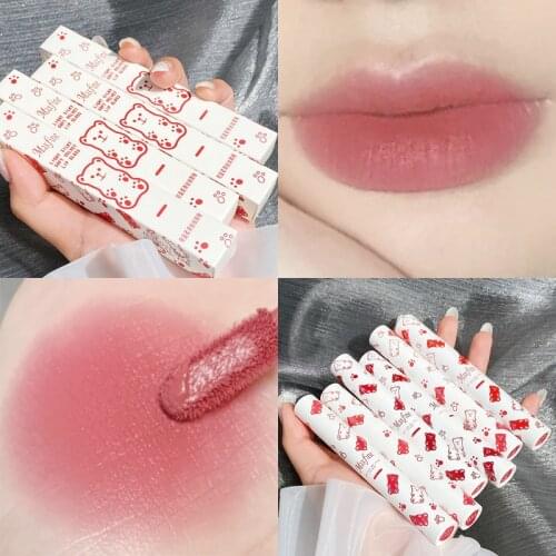 Matte Liquid Lipstick Waterproof Long-lasting Lip Stick Red Sexy Colors Makeup Lip Gloss Velvet Lip Stick Lipgloss Cosmetic