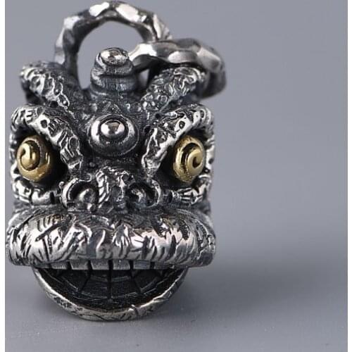 925 sterling Silver beast PiXiu Mens pendant charm jewelry A3410