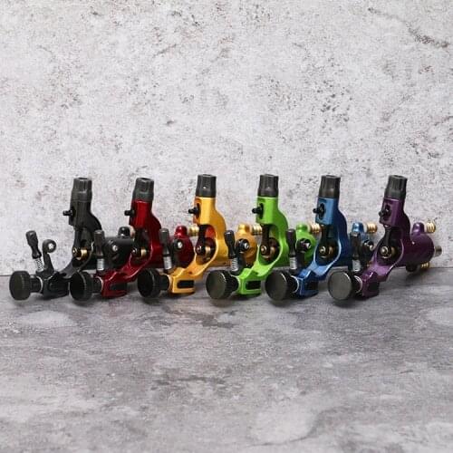 2019 New Profession Tattoo Motor Tattoo Dragonfly Rotating Tattoo Kit 7 Colors Tattoo Machine