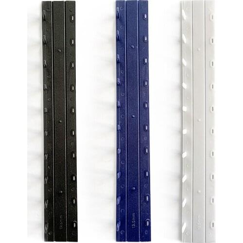 2020 New Plastic Binding Clip Strip Ten-tooth Clip Strip Binding Edge Strip Black/Blue/White
