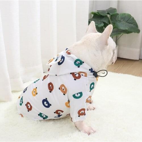 Pet Clothes Dog Raincoat Pug French Bulldog Waterproof Clothing Bulldog Pit Bull Terrier American Bully Pitbull Costume Dropship