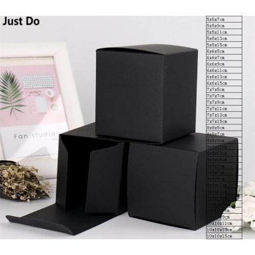 6*6*13cm black paper empty box blank Gift Box Cartons Boxes blank Packaging Box cosmetics packaging gift box