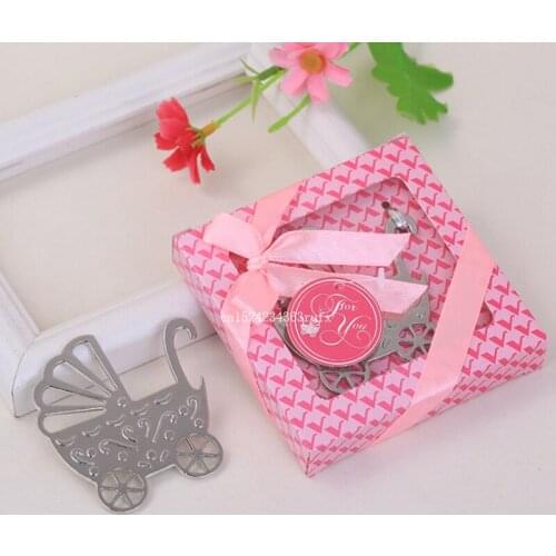 60pcs Baby Carriage Beer Bottle Openers in Gift Box Wedding Favors Wine Openers Party Gifts