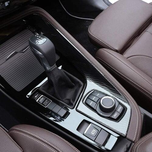 ABS Plastic Center Console Gear Shift Side Decoration Cover Strip Trim For BMW X1 F48 2016-2018 LHD