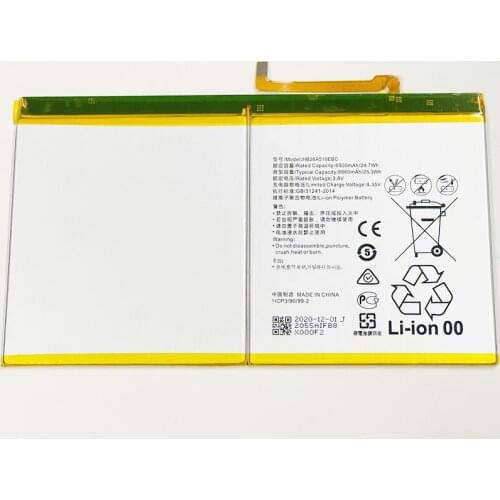 3.8V 6660mAh HB26A510EBC For Huawei M2 Youth 10.0 FDR-A01L FDR-A01W FDR-A03L FDR-A04L FDR-A05L 606HW HWT31 Battery
