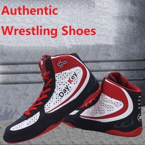 Men Professional Boxing Shoes Wrestling Fighting Boots Women Breathable Wearable Training Boxing Shoes Non-Slip Sneakers