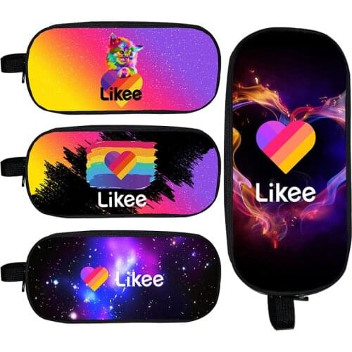 3D Print Likee Video App Stationery Case Pencil Case Likee Cosmetic Cases Makeup Box School Supplies Girls Boy Travel Organizer