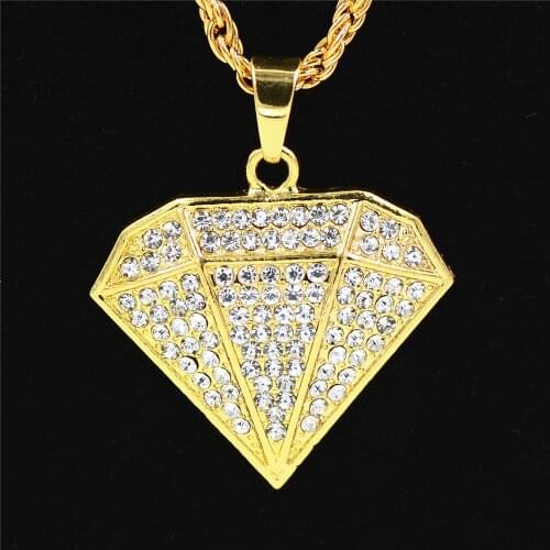 European and American Cuban chain fashion accessories hiphop large three-dimensional Pendant hip hop Necklace