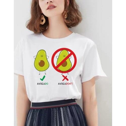 Avocado t shirt tee shirt clothes male new femme fashion harajuku 90s top grunge ulzzang graphic tshirt kawaii women t-shirt
