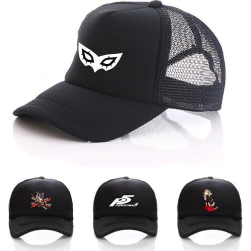 Game Persona 5 hat Printing Baseball Cap Cosplay Hip Hop Unisex Adjustable Summer Snapback Mens DIY Fitted Hats