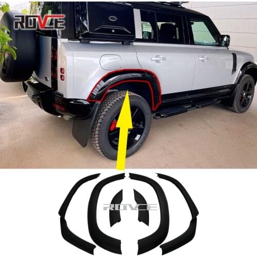 ROVCE Wheel Eyebrow Protector Wheel-arch Eyebrow Arch Decorative Scratch Proof Kit For Land Rover Defender 2020 VPLEP0380