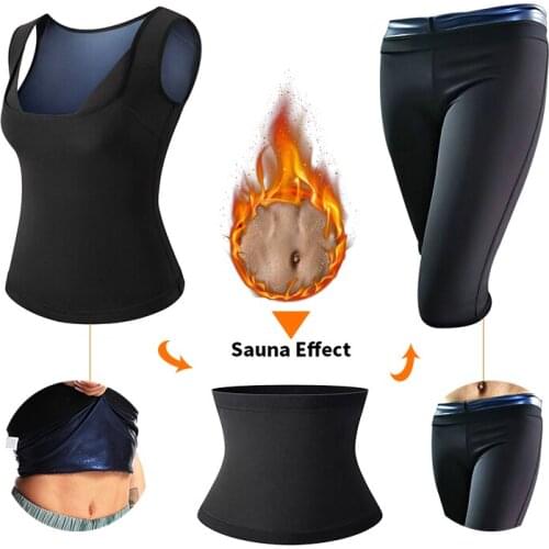 Shapewear Tummy Slimming Sheath Workout Body Shaper Corset Fajas Top Sauna Sweat Vest Women Polymer Waist Trainer Weight Loss