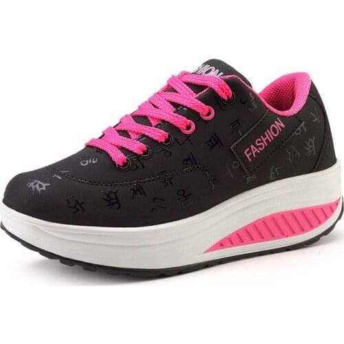Women Sneakers 2020 new hot Breathable Waterproof Wedges Platform Vulcanize Shoes Woman Pu Leather Casual Shoes tenis feminino