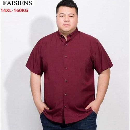 High Quality Men Wedding Dress Shirts 52 54 Short Sleeve Plus Size Big Shirt 10XL 9XL 12XL 56 58 60 64Summer Formal Stage Shirt
