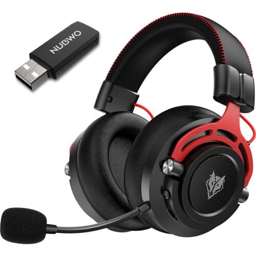 New NUBWO G03 Wireless Gaming Headset 2.4G Wireless/3.5mm Wired Headset Bass Surround Noise Cancelling with Mic for PS5 PS4 PC