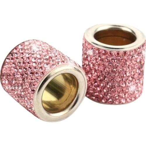 2018 NEW 2 Pieces/pack Diamond Crystal Seat Headrest Collar Decor Charms Diamond Bling Car Interior Accessories